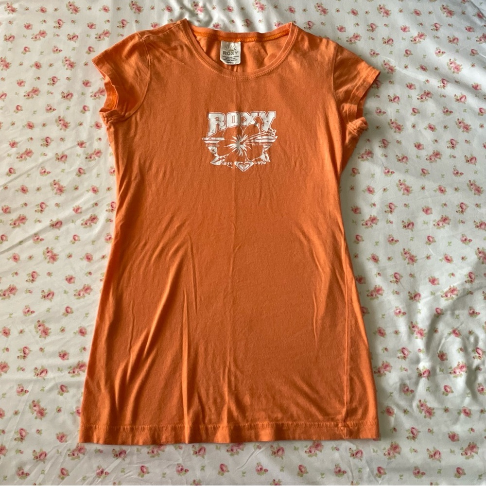 roxy cap sleeve baby tee